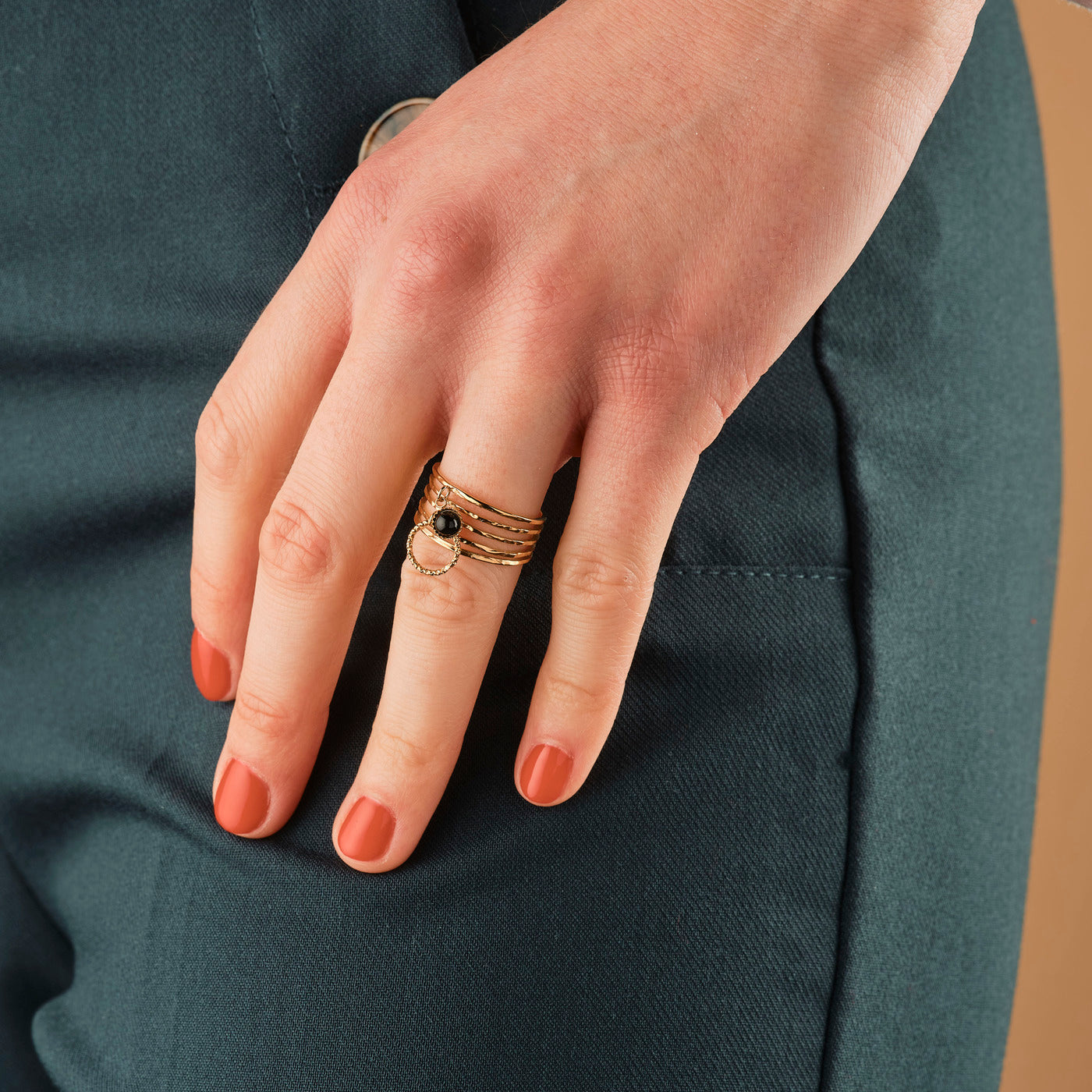 Bague Rosalia - Gris bleuté