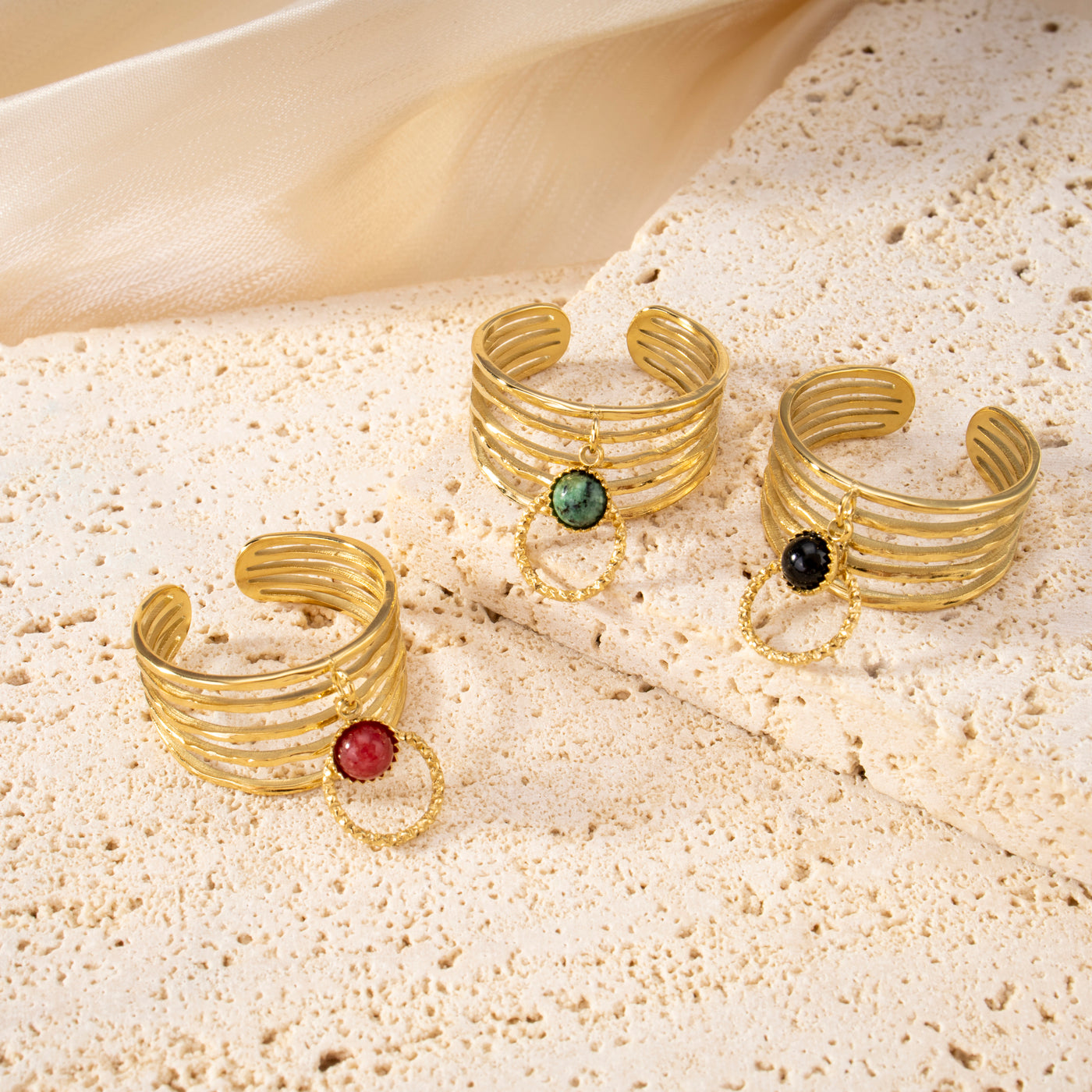 Bague Rosalia - Noir