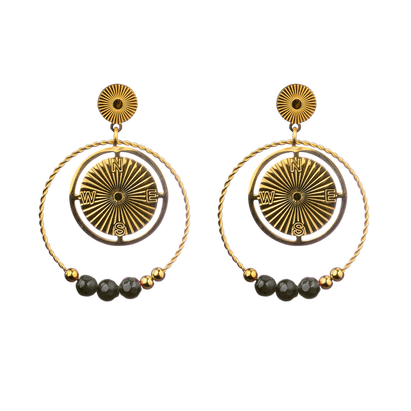 Boucles d'oreilles Dora - Noir