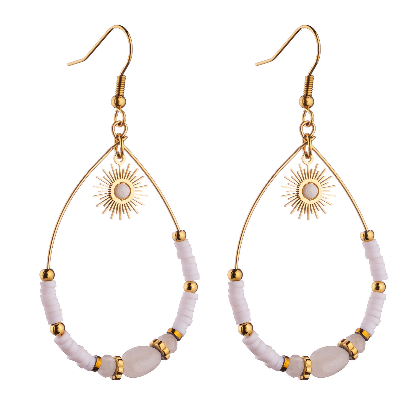 Boucles d'oreilles Tatiana - Blanc