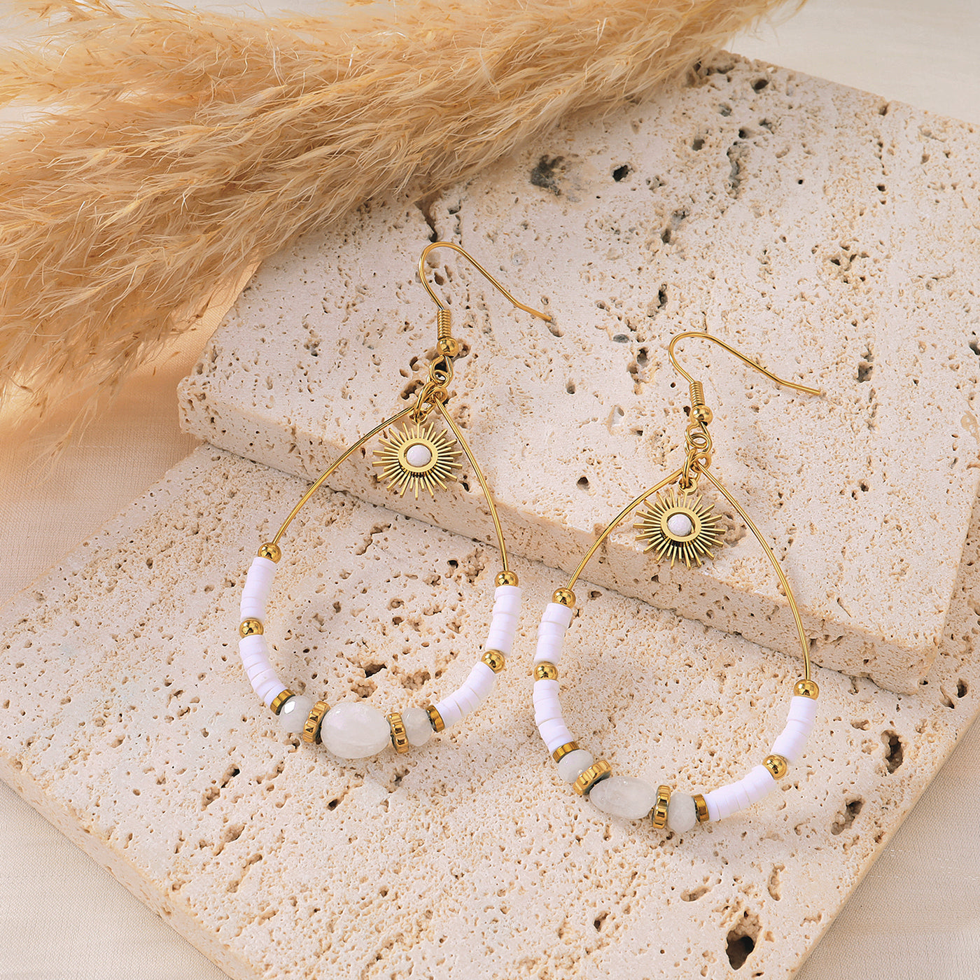Boucles d'oreilles Tatiana - Blanc