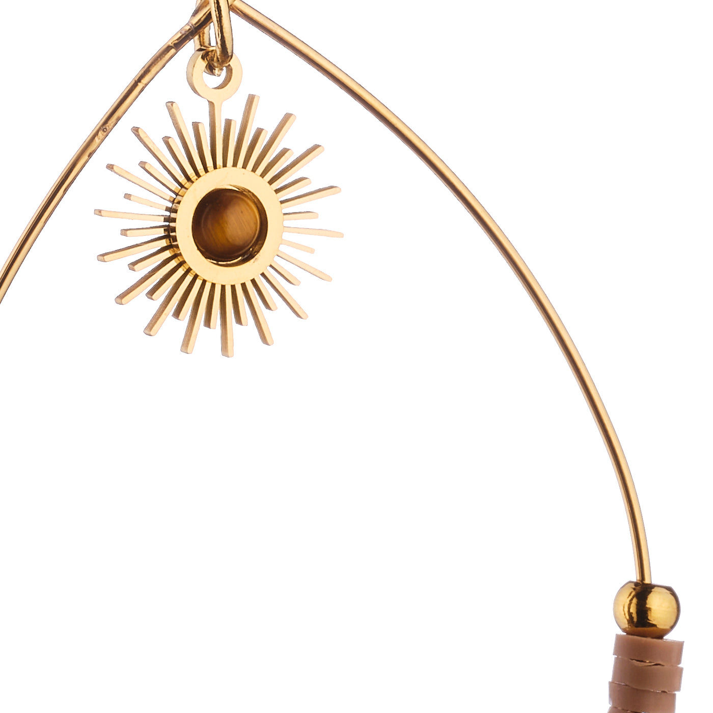 Boucles d'oreilles Tatiana - Marron