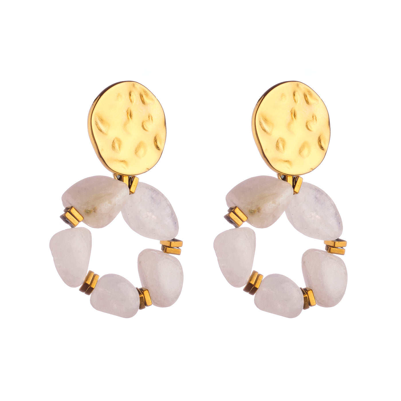 Boucles d'oreilles Elsa - Blanc