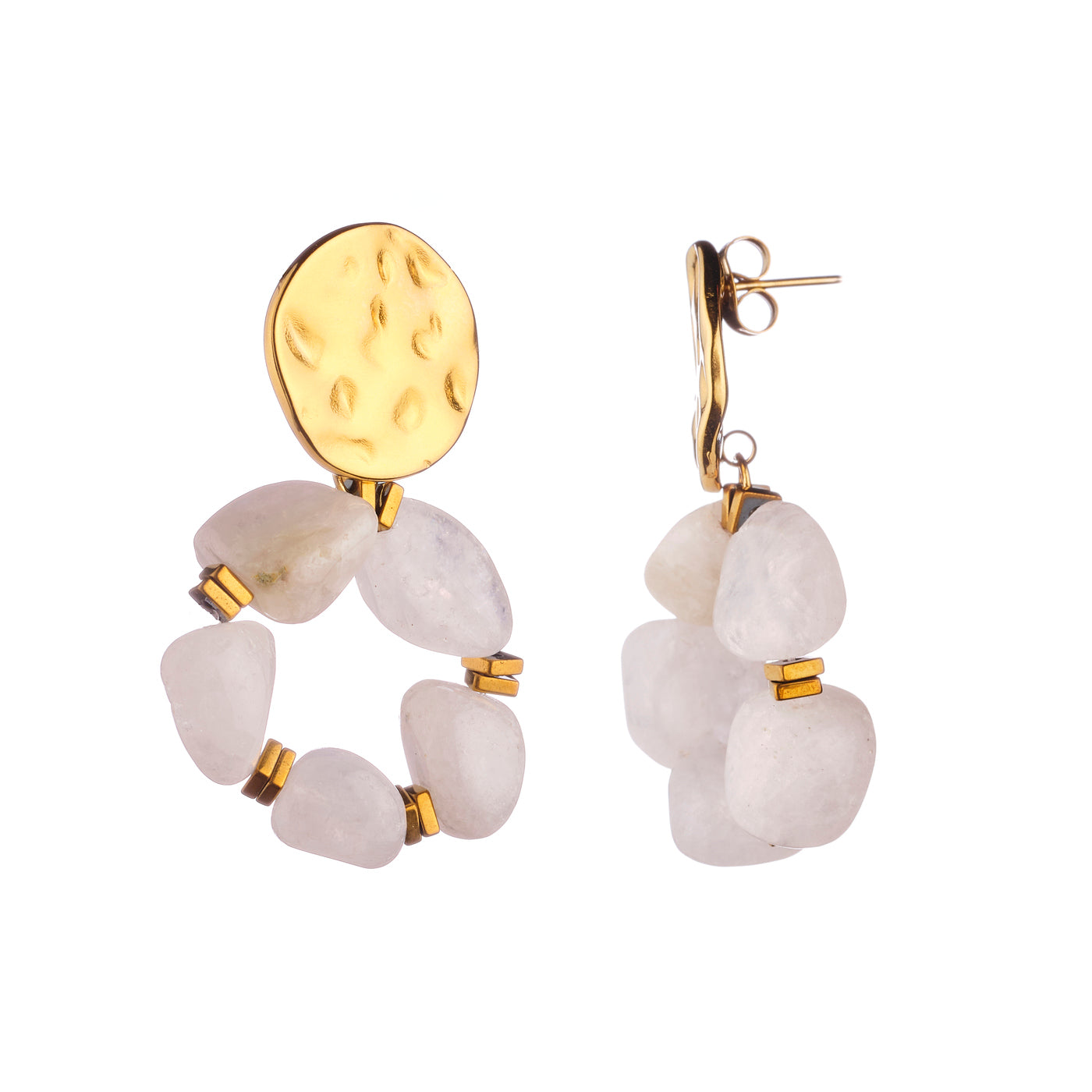 Boucles d'oreilles Elsa - Blanc