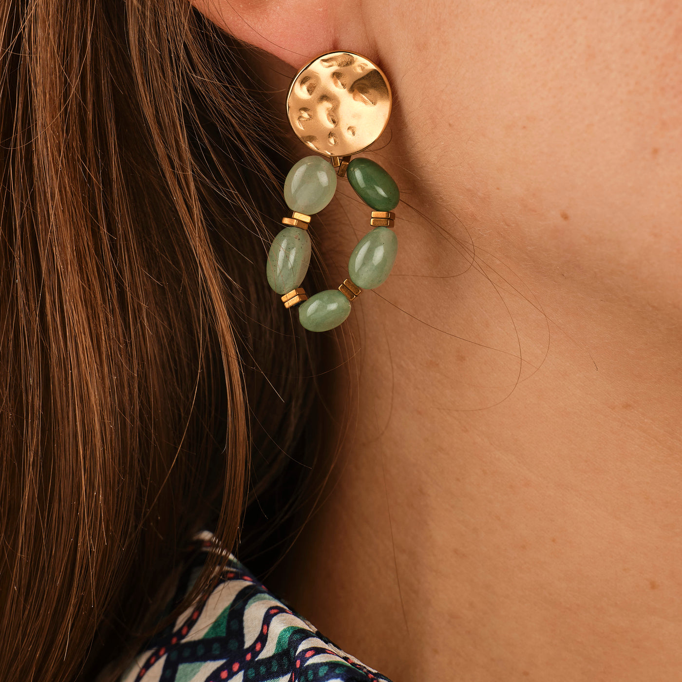 Boucles d'oreilles Elsa - Vert