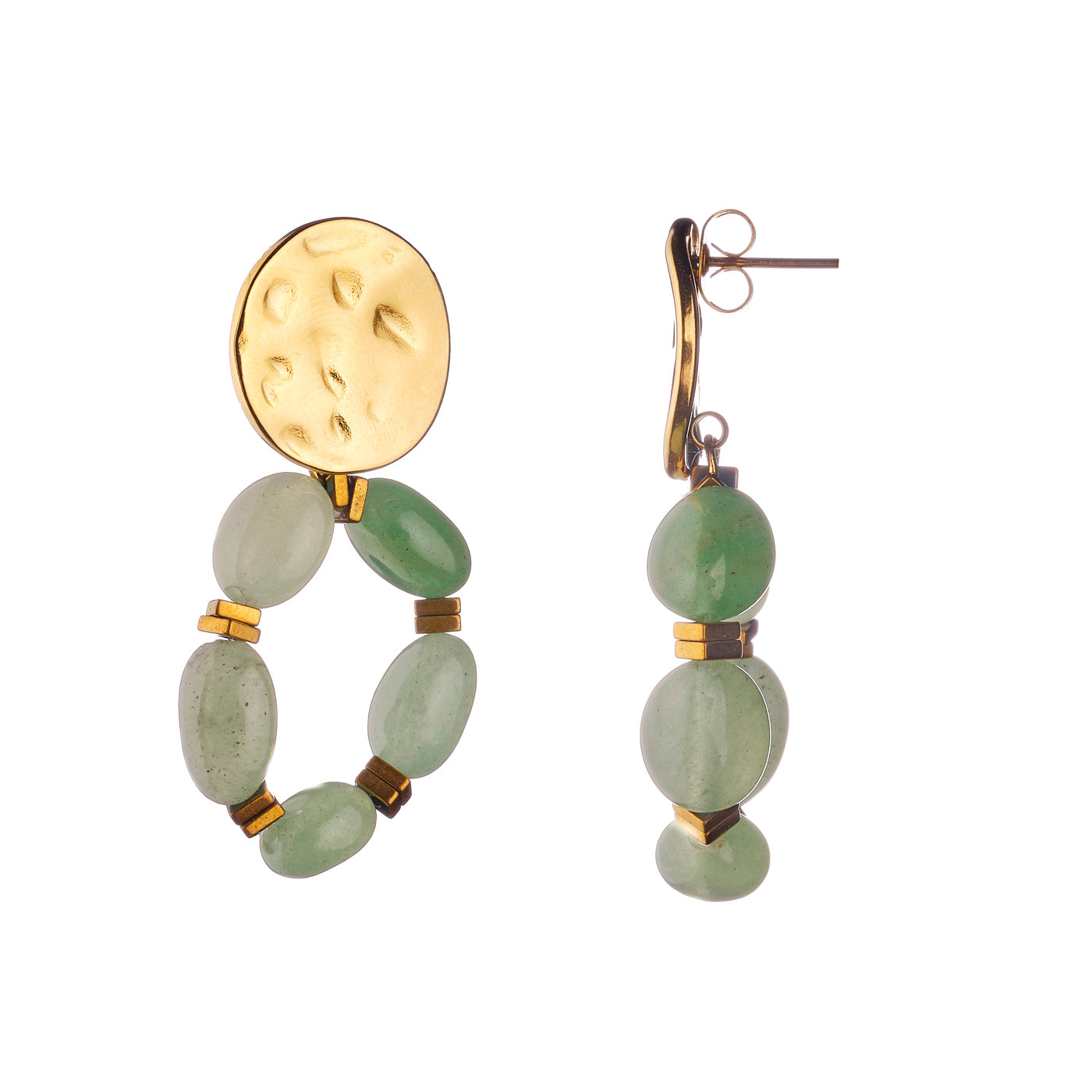 Boucles d'oreilles Elsa - Vert