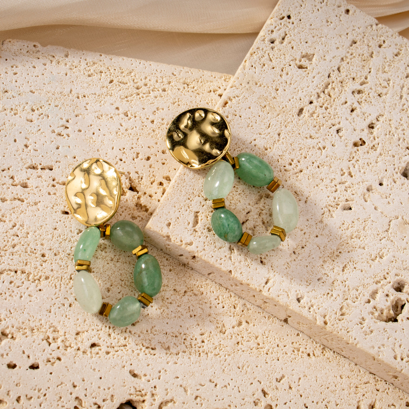 Boucles d'oreilles Elsa - Vert
