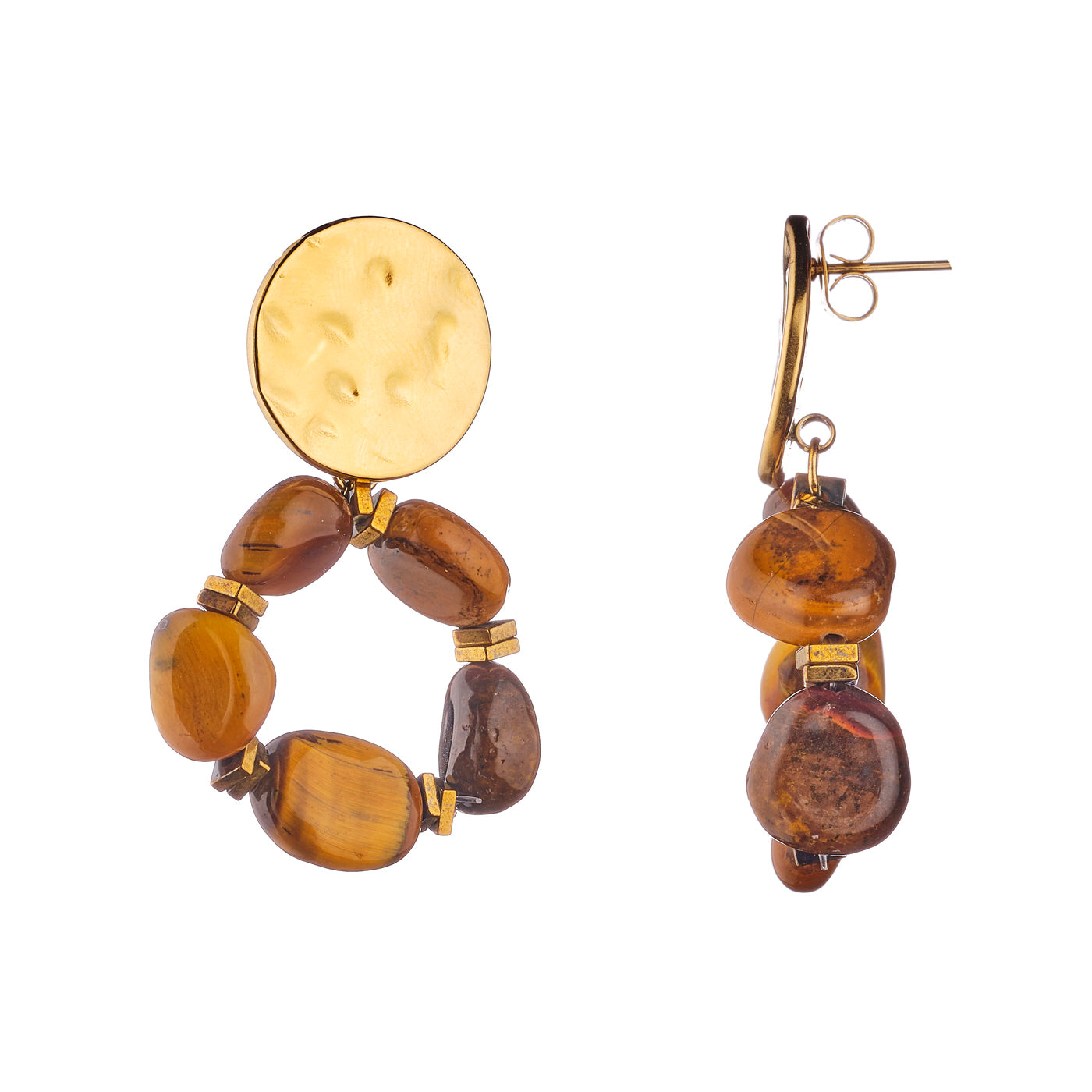 Boucles d'oreilles Elsa - Marron