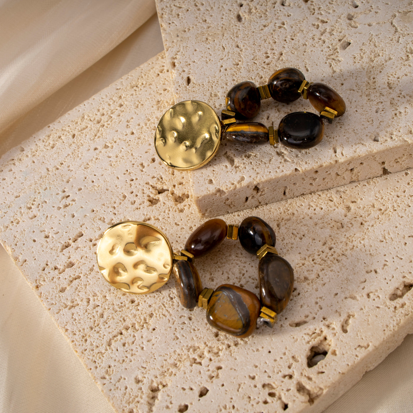 Boucles d'oreilles Elsa - Marron