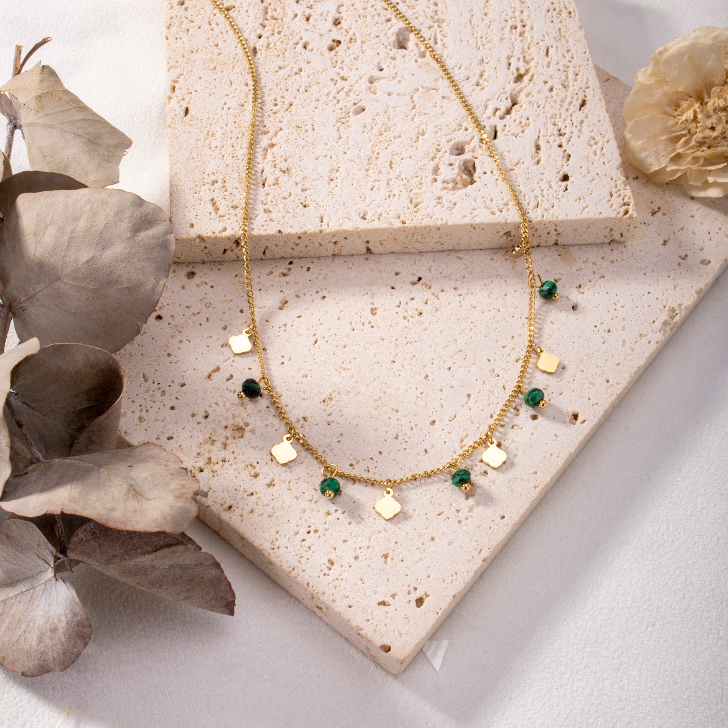 Collier Flora - Vert