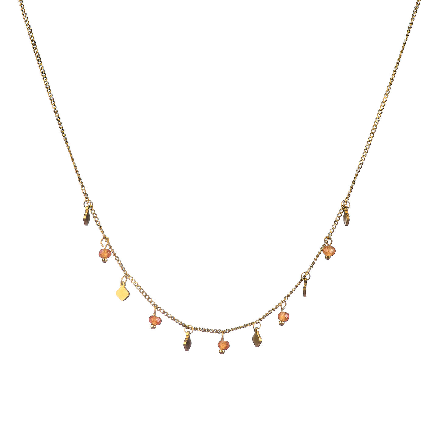 Collier Flora - Orange
