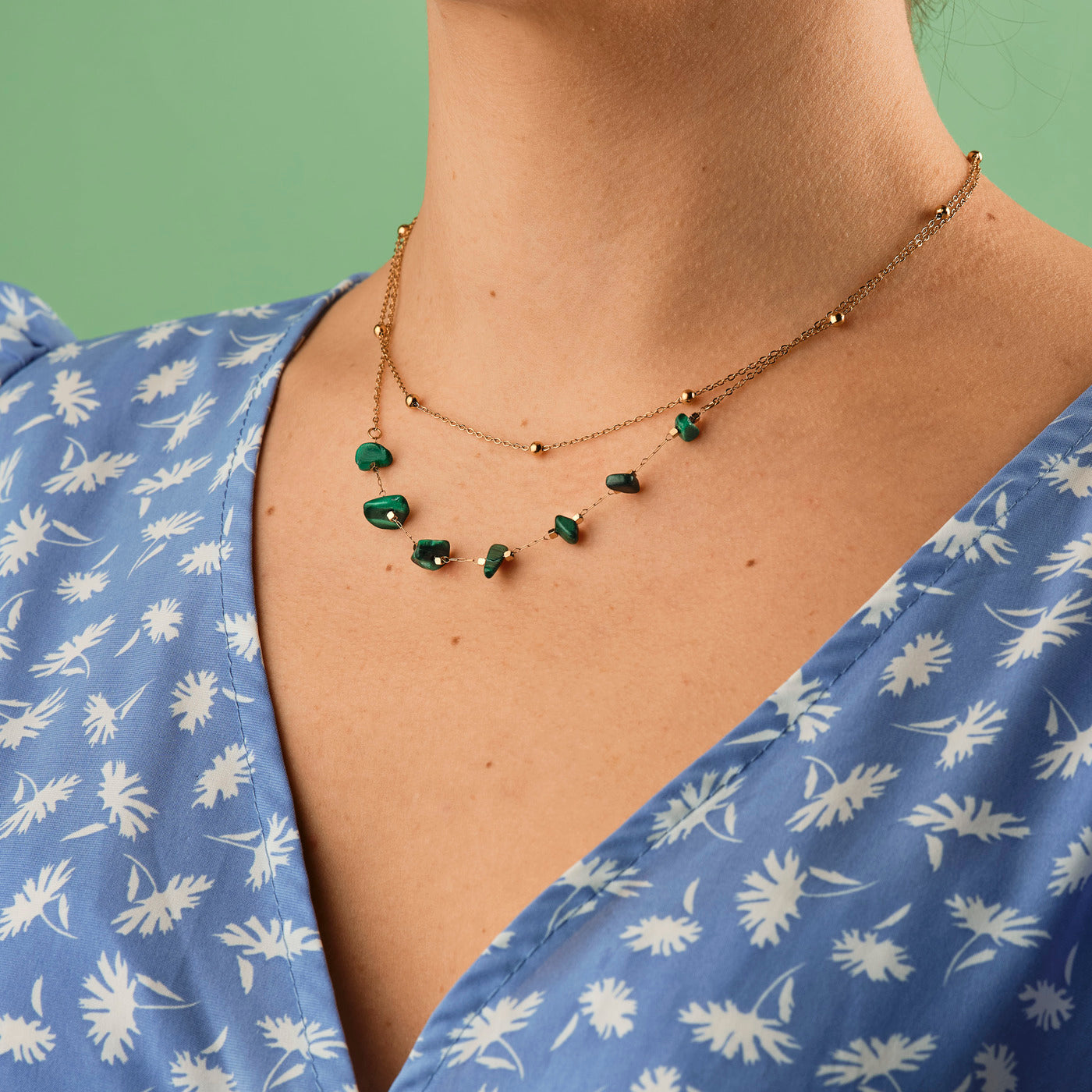 Collier Gilda - Vert