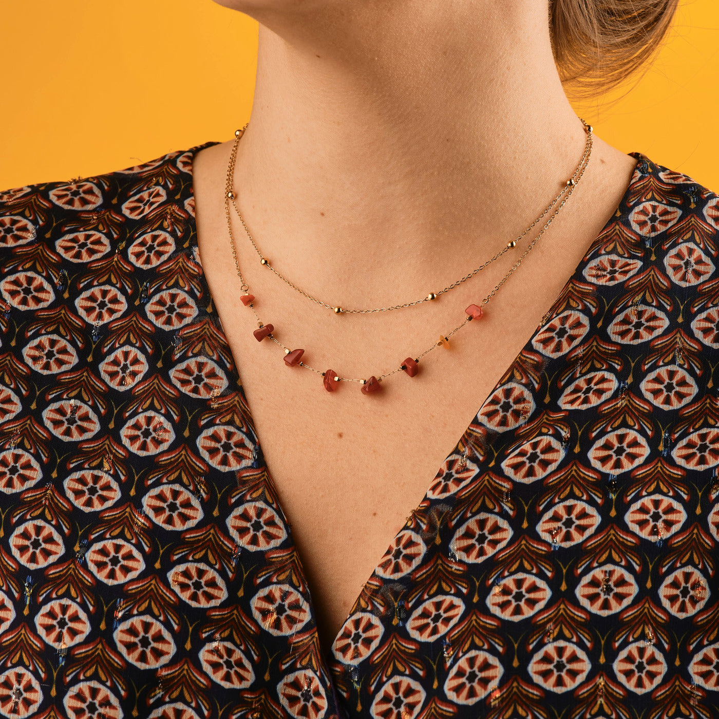 Collier Gilda - Rouge