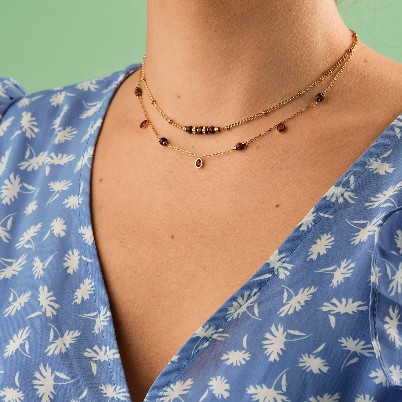 Collier Pamela - Rouge