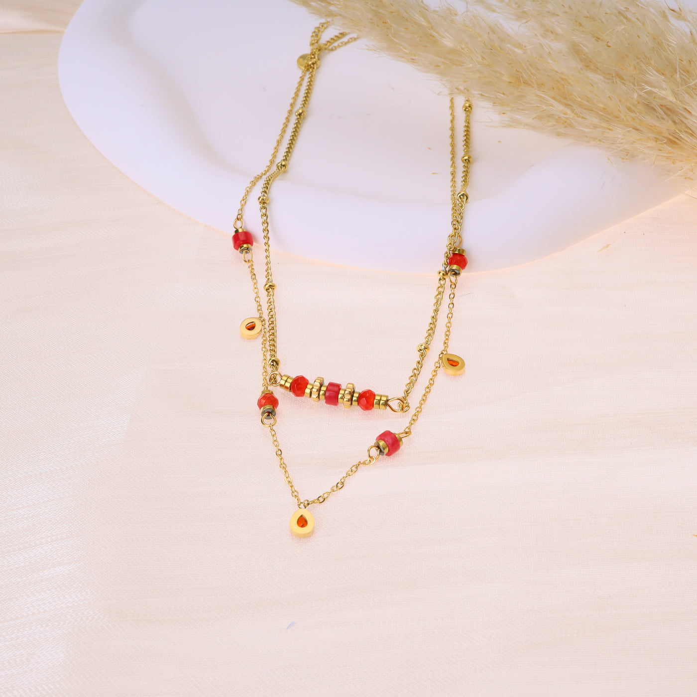 Collier Pamela - Rouge