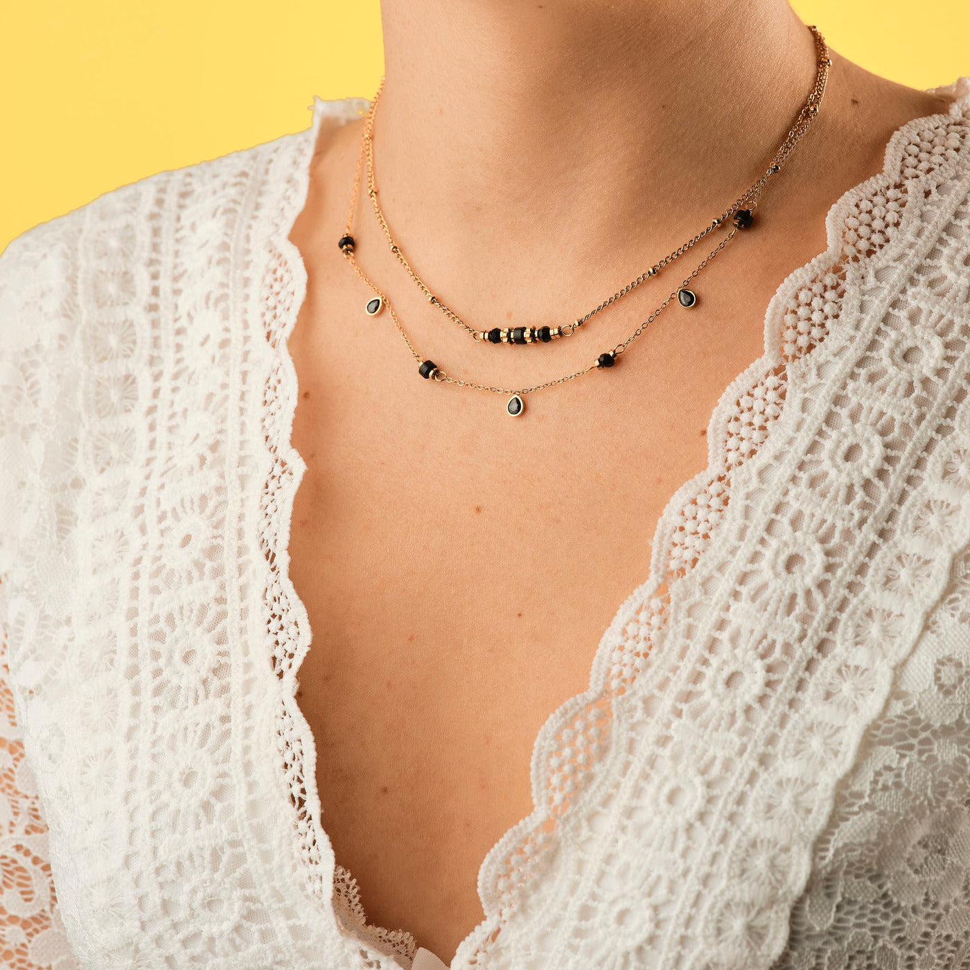 Collier Pamela - Noir