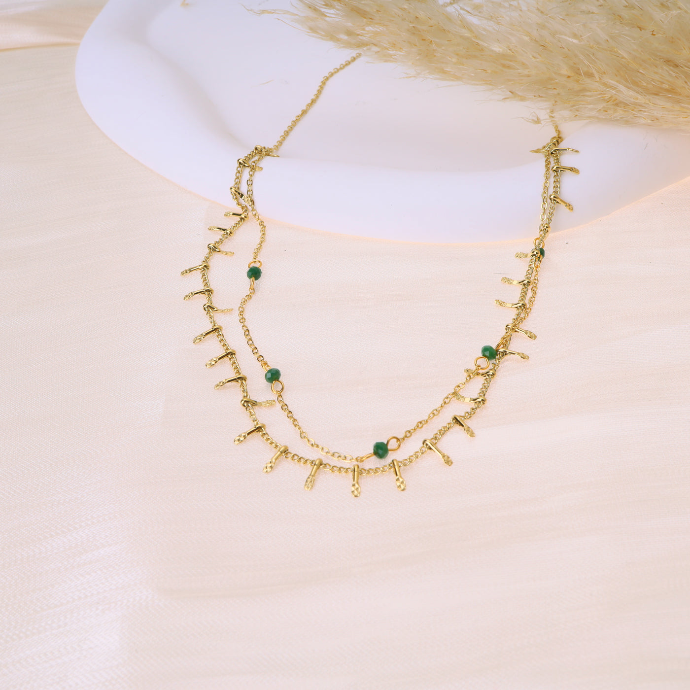 Collier Rosina - Vert