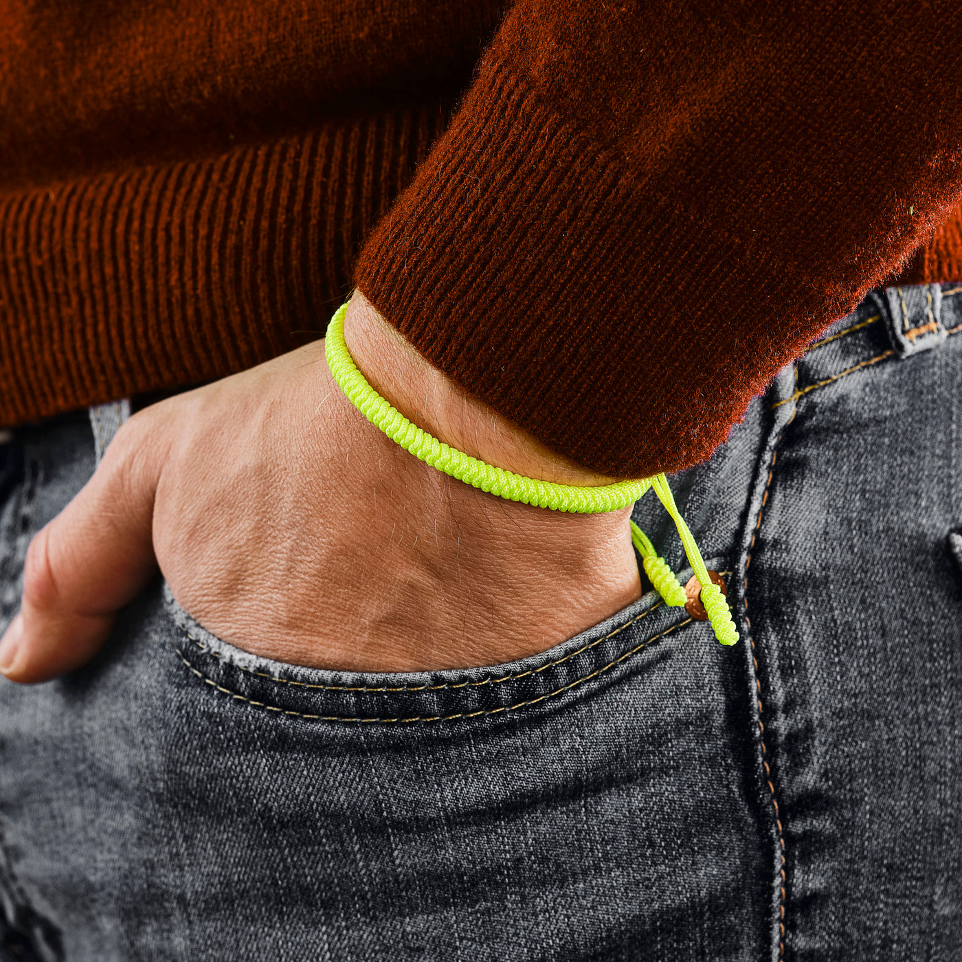 Bracelet Georges V - Jaune fluo
