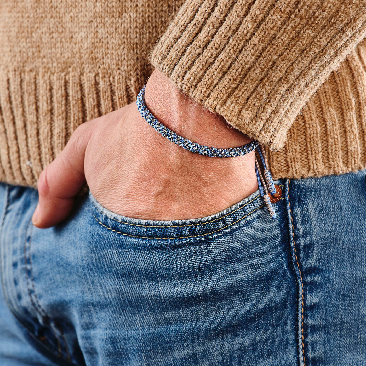 Bracelet Georges V - Bleu et gris