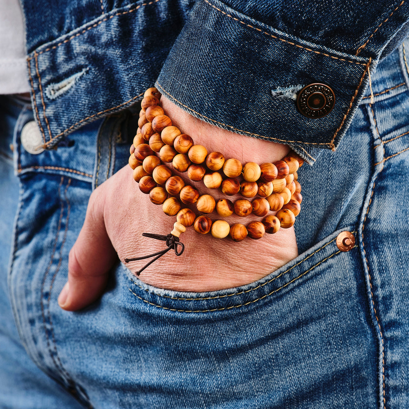 Bracelet Cluny - Marron clair