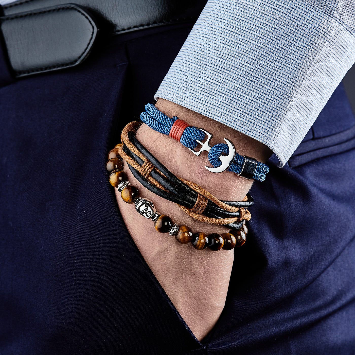 Bracelet Pelleport - pierres naturelles