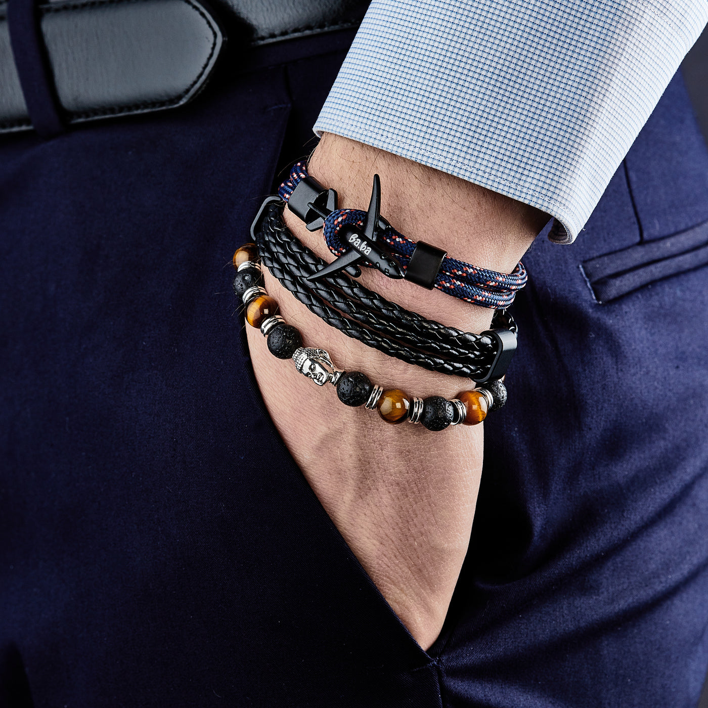 Bracelet Télégraphe - pierres naturelles