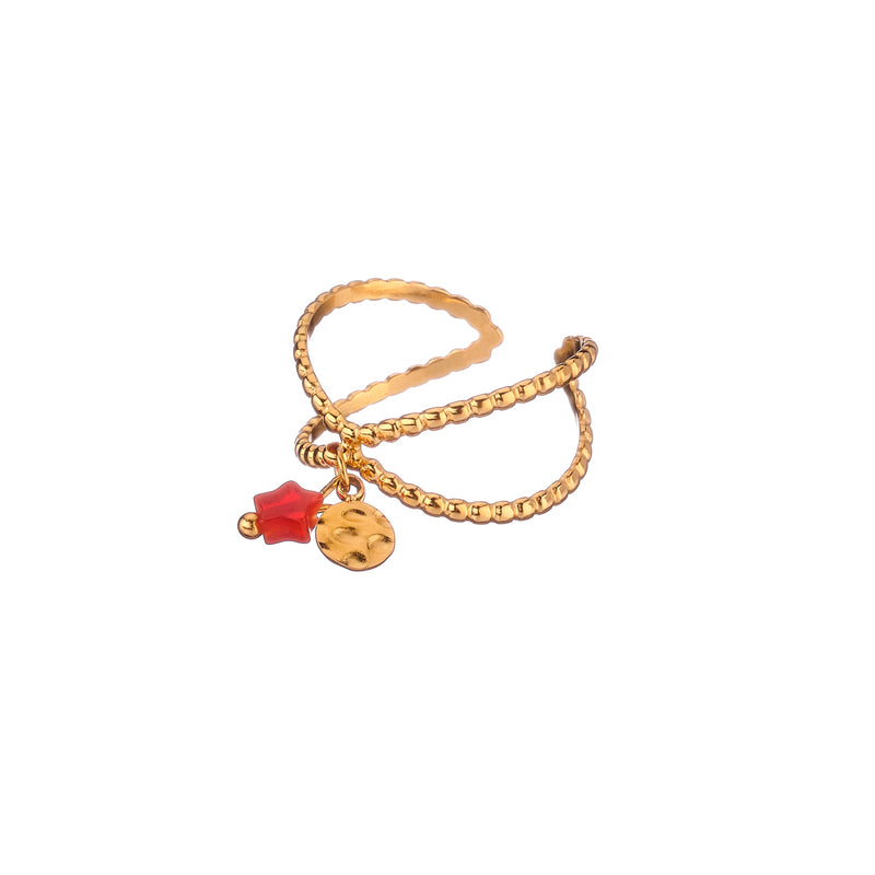 Bague Fausta - Orange