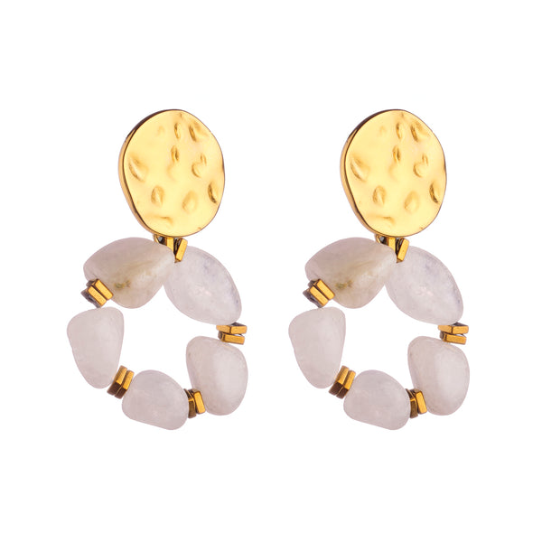 Boucles d'oreilles Elsa - Blanc