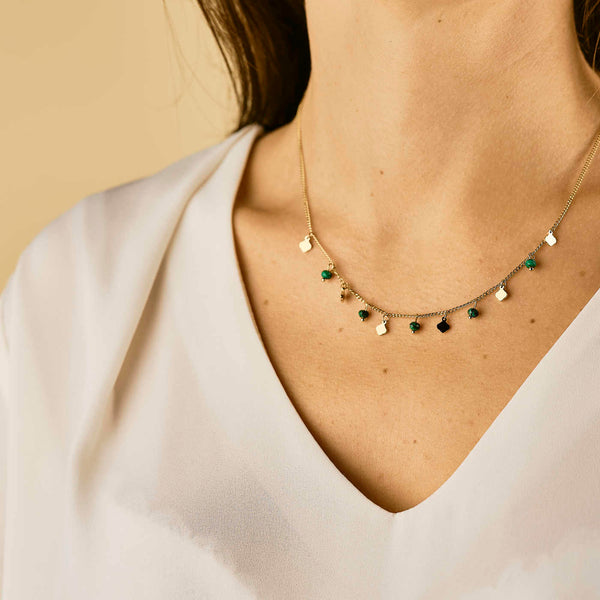 Collier Flora - Vert